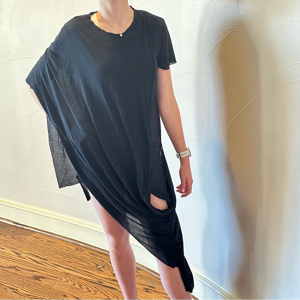 BARBARA I GONGINI Black Asymmetrical T-shirt Top🌸